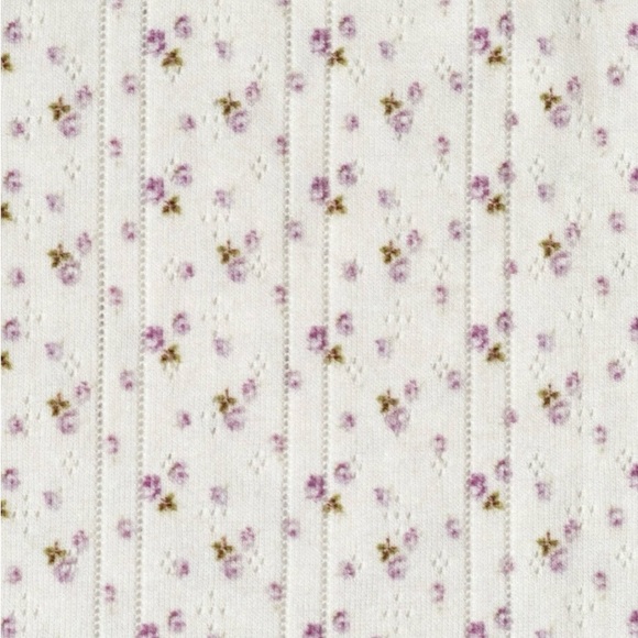 Floral Cou cou Intimates Cream Crop Top - Picture 12 of 12